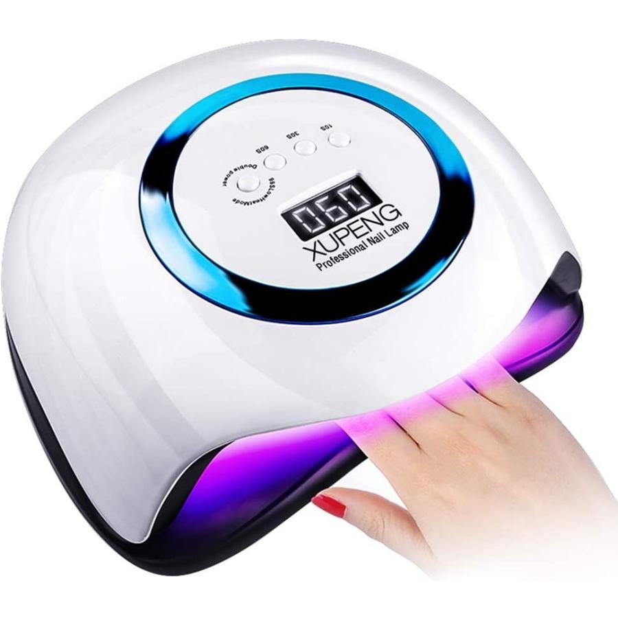 168w Uvネイルライトxupeng 42leds速乾 ネイルドライヤー 4つタイマー設定 ハンドフット両用 自動感知 ジェルネイルライト Surbhipansari Com