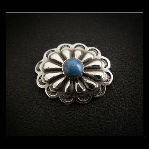 ミニ コンチョ シルバー925 ターコイズ インディアンスタイル（ID