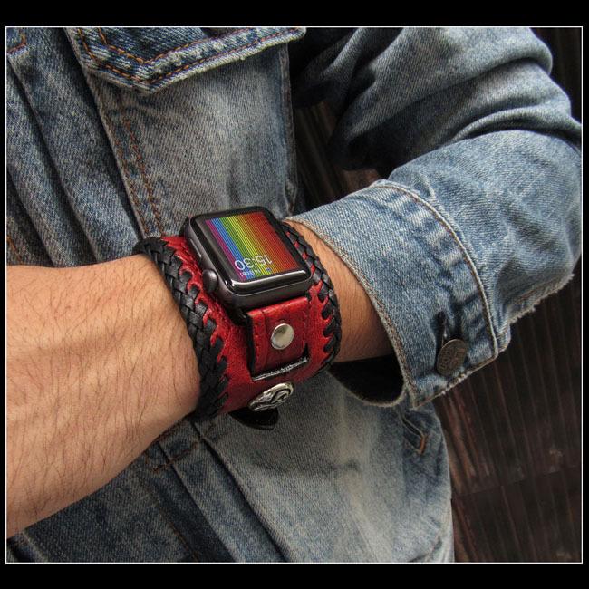 コンチョ付き アップルウォッチ バンド ベルト apple watch series 10