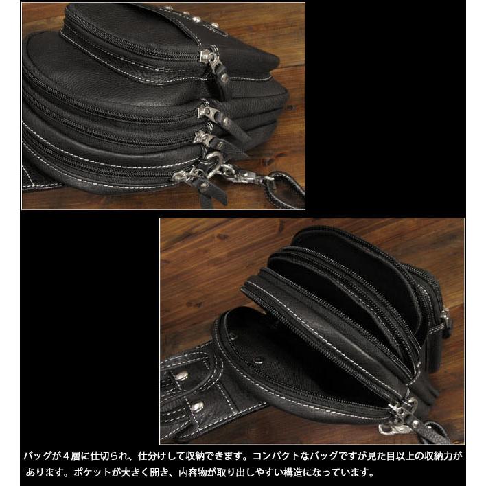 ボディバッグ メンズ 2way リュック 本革 ワンショルダー ななめ掛け
