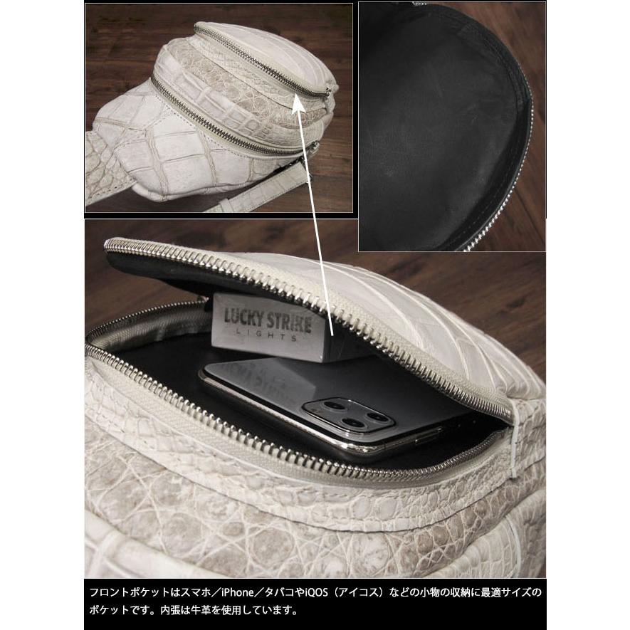 レディース／メンズ ヒマラヤ クロコダイル 本革 斜めがけバッグ