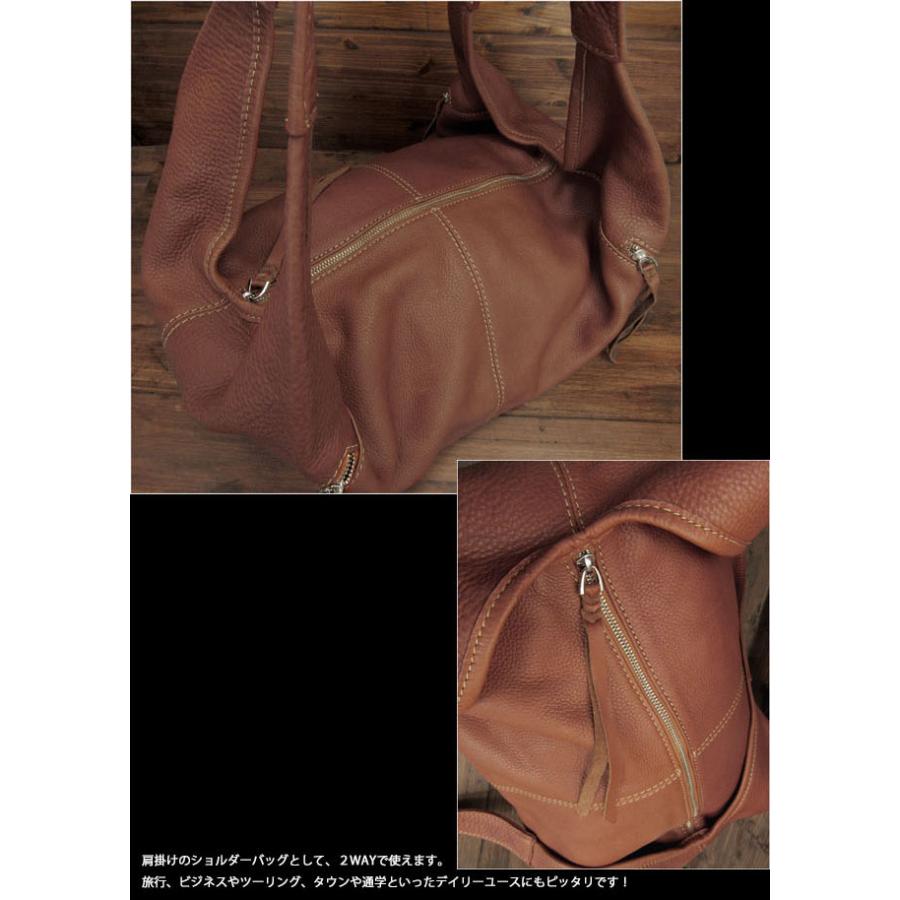 メンズ 本革 ボディバッグ 大容量 おしゃれ 斜めがけバックパック 革 レザー リュック ショルダーバッグ(ID bb4466t1)の画像