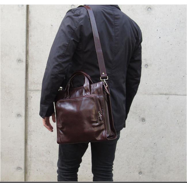 本革 ビジネスバッグ メンズ 手持ち ビジネス 2Way ショルダーバッグ