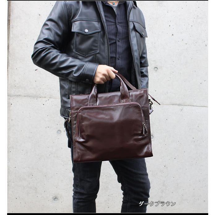 本革 ビジネスバッグ メンズ 手持ち ビジネス 2Way ショルダーバッグ