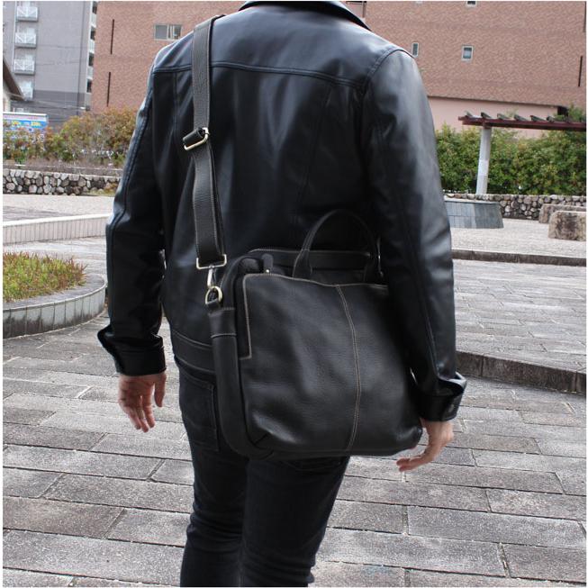 本革 ビジネスバッグ メンズ 手持ち ビジネス 2Way ショルダーバッグ