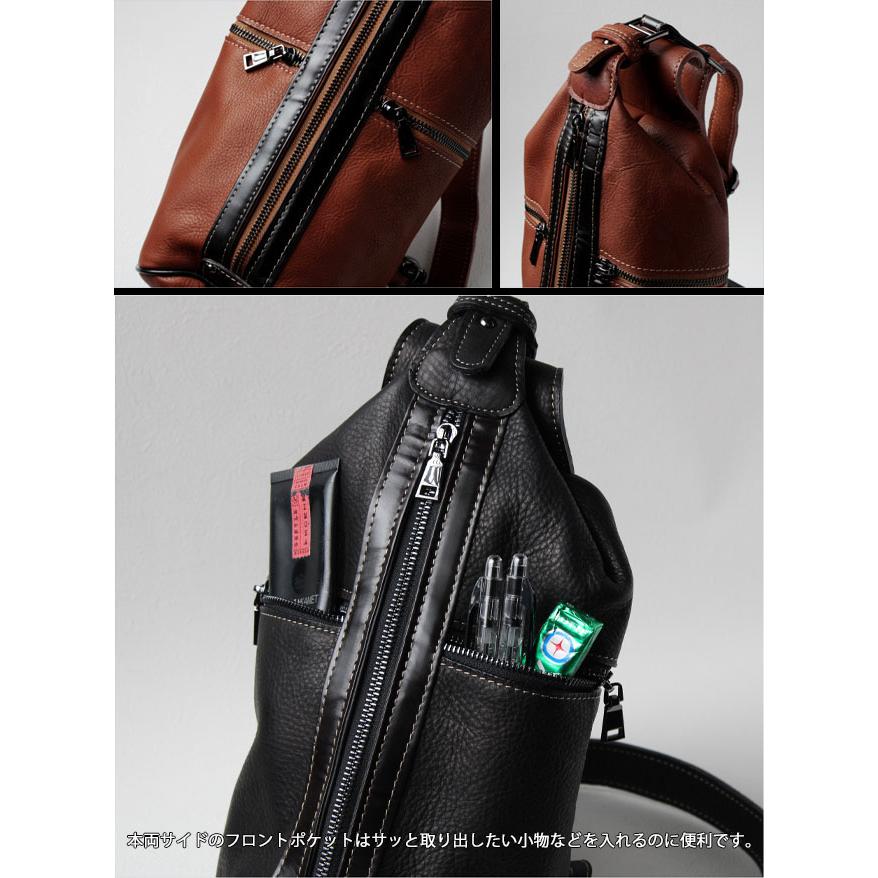 本革 レザー ボディバッグ バックパック 斜めがけバッグ ワンショルダー 旅行バッグ メンズ レディース リュック 牛革 ショルダーバッグ カバン (ID bb4861b5)