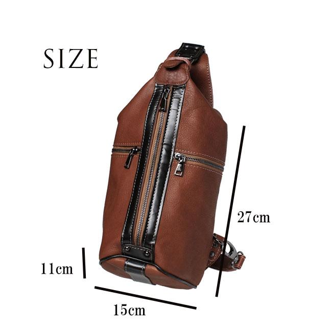 本革 レザー ボディバッグ バックパック 斜めがけバッグ ワンショルダー 旅行バッグ メンズ レディース リュック 牛革 ショルダーバッグ カバン (ID bb4861b5)