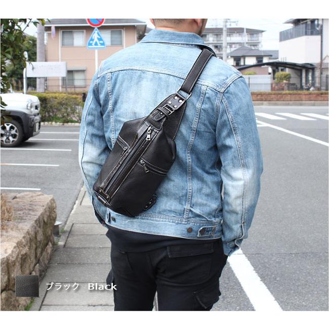 本革 レザー ボディバッグ バックパック 斜めがけバッグ ワンショルダー 旅行バッグ メンズ レディース リュック 牛革 ショルダーバッグ カバン (ID bb4861b5)