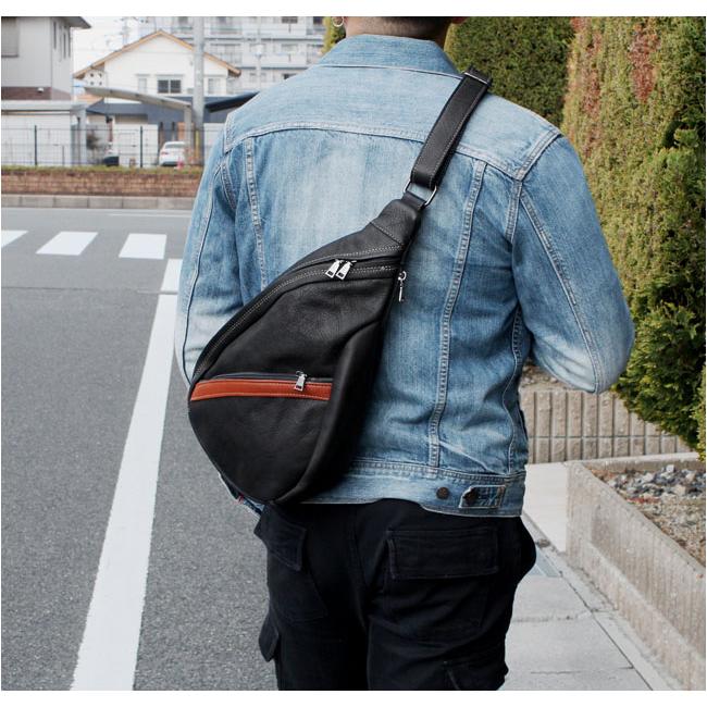 ボディバッグ バックパック 斜めがけバッグ ワンショルダー 本革