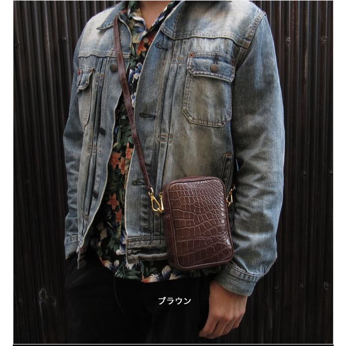 SIAMNESS シャムネス クロコダイル ショルダーポーチ サコッシュ