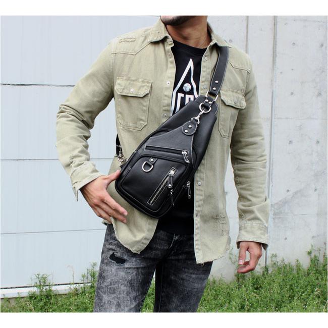 ボディバッグ 斜め掛けバッグ ワンショルダーバッグ 本革 レザー