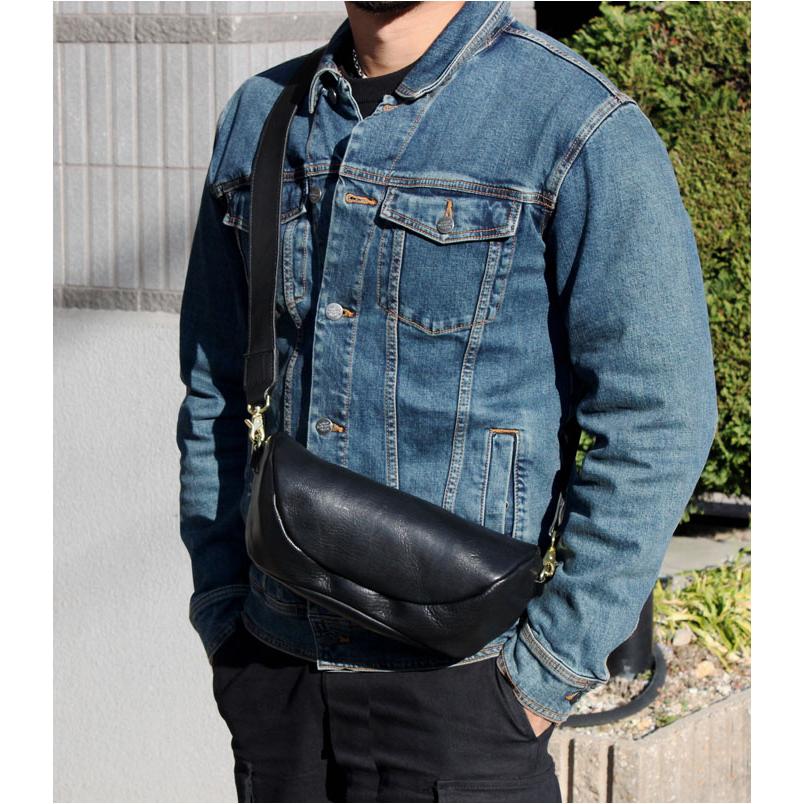 本革 ショルダーバッグ ショルダー ボディバッグ オイル レザー 革