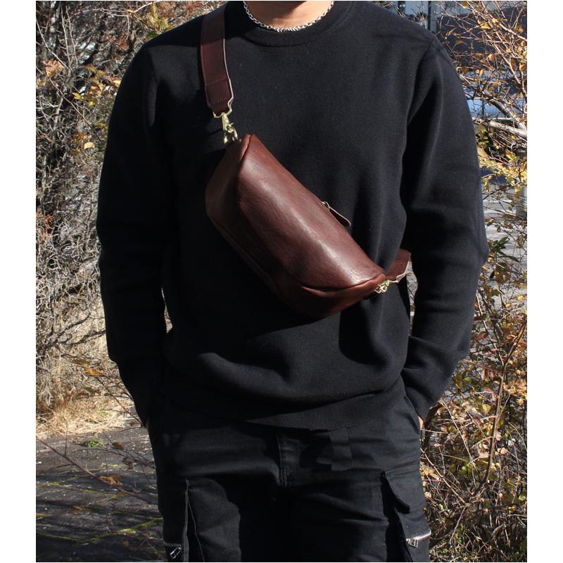 本革 ショルダーバッグ ショルダー ボディバッグ オイル レザー 革