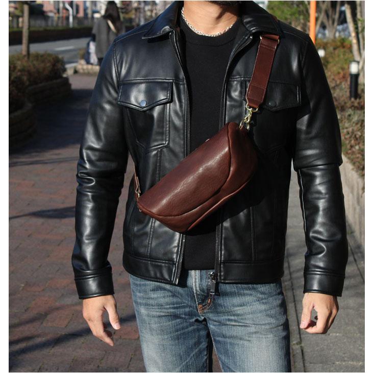 本革 ショルダーバッグ ショルダー ボディバッグ オイル レザー 革