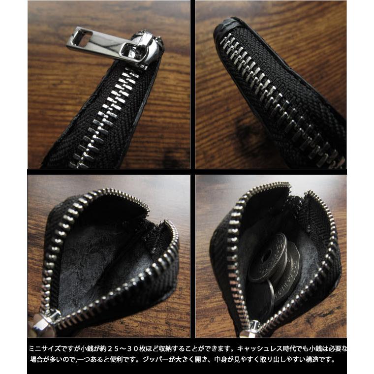 クロコダイル コインケース 小銭入れ L字 ミニ コンパクト 本革 革 鰐