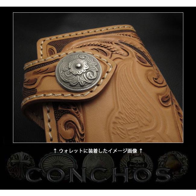 コンチョ ウエスタン 合金 飾りボタン ねじ式 (ID cc4279-d16)za007