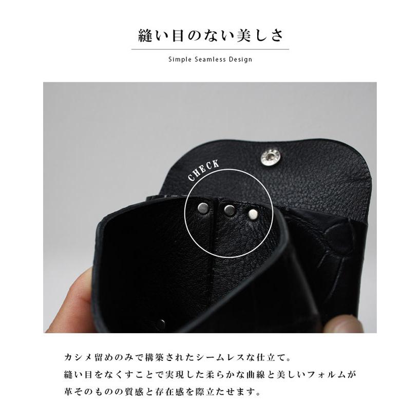 クロコダイル クロコ コインケース カードケース 日本製 ミニ