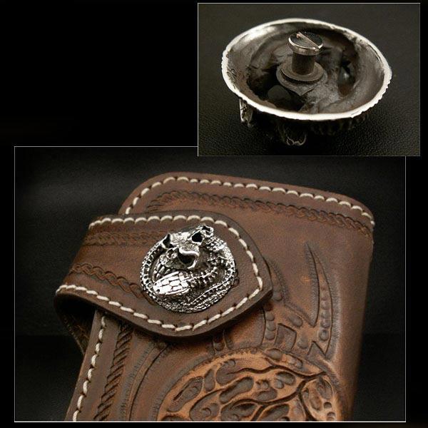 コンチョ スカル & コブラ スネーク シルバー925 (ID co2350