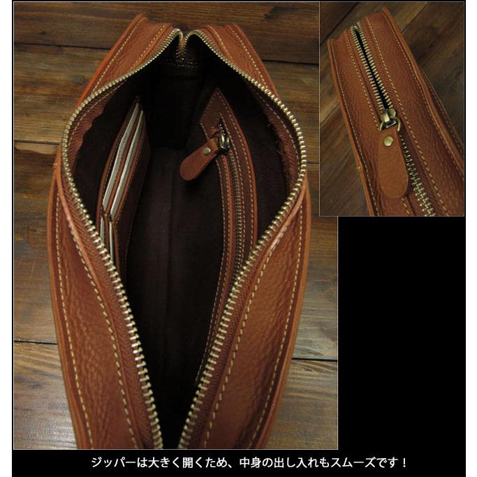 メンズ 本革／レザー クラッチバッグ セカンドバッグ ハンドバッグ