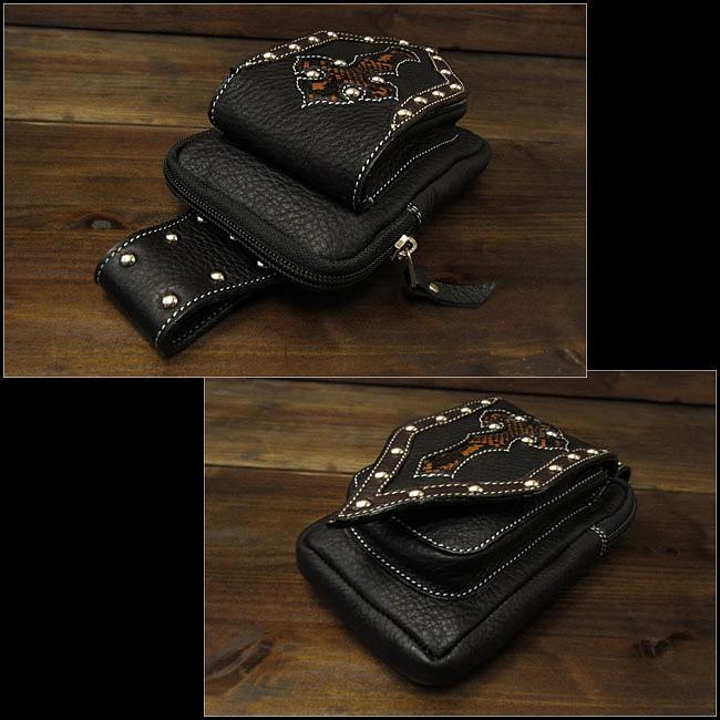 ミニ ウエストポーチ iPhone/アイフォン スマホケース ベルトポーチ 本