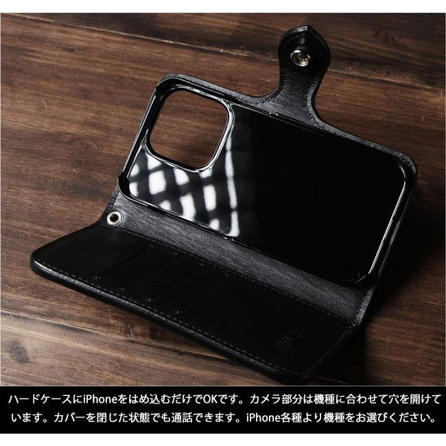 手帳型iPhoneケース 姫路レザー本革 スマホケース 手帳型 姫路レザー iPhone ケース 本革 コンチョ