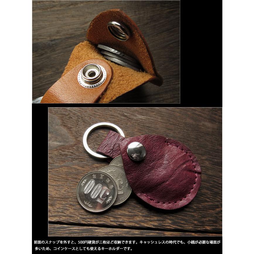 馬革 AirTag ケース キーホルダー 本革 キーリング ティアドロップ型