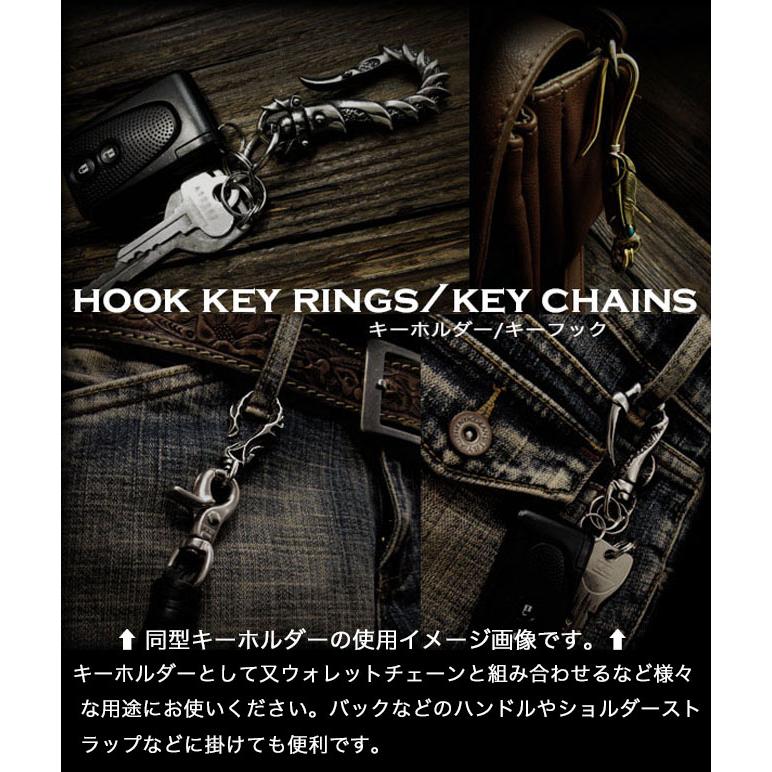キーホルダー キーフック イーグルフェザー インディアンジュエリー
