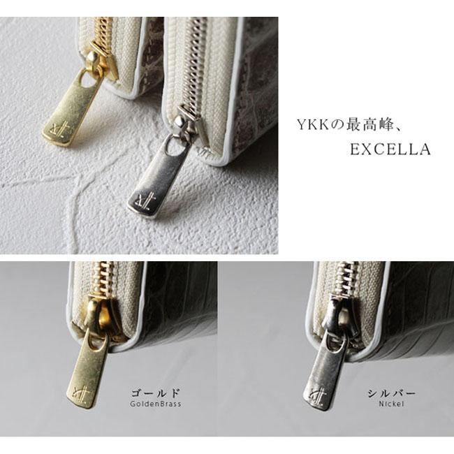 メンズ／レディース ヒマラヤクロコダイル ラウンドファスナー 長財布 ホワイト 白 ワニ革 ウォレット (ID lw400)za022の画像