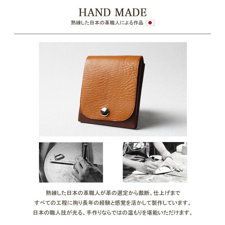 姫路ヌメ革 2つ折り財布 ハンドメイド ショートウォレット 本革 新品 本革 黒 姫路レザー カードケース 日本製 ミニウォレット ミニ財布 ミニ