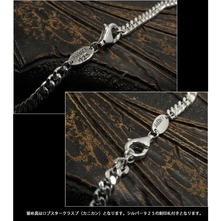 45cm 幅4mm 喜平 キヘイ 2面カット シルバーネックレス チェーン