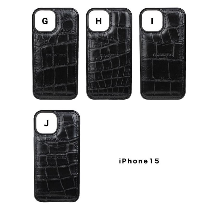 SIAMNESS クロコダイル クロコ iPhone ケース 15 pro max plus ハード