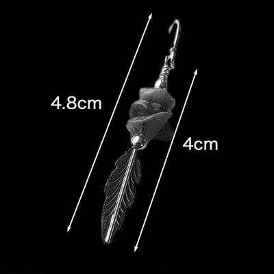 シルバーピアス ターコイズ さざれ石 12月誕生石 フェザー シルバー925