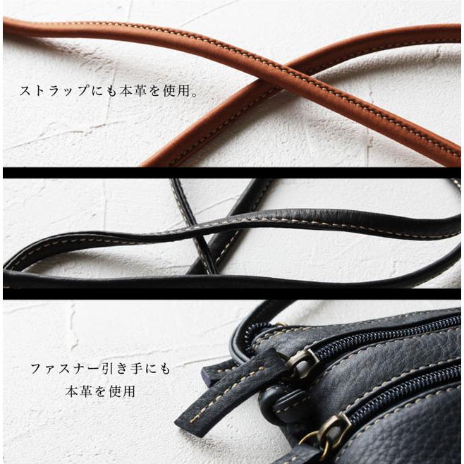 本革 レザー ショルダーポーチ スマホポーチ スマホショルダー