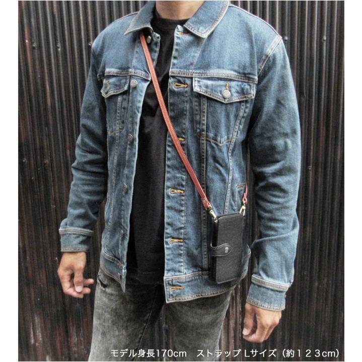 在庫処分セール 本革 レザー スマホショルダー ショルダー