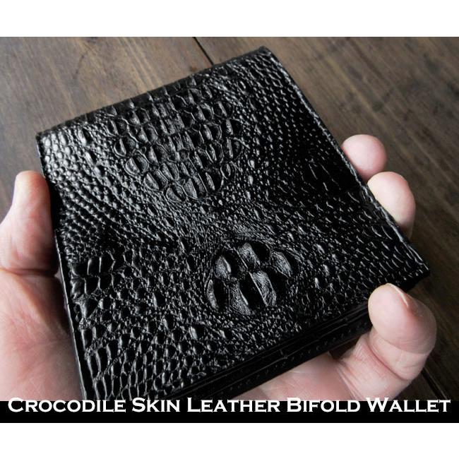 二つ折り財布 財布 ワニ革 クロコダイル 本革 ショート 二つ折り財布 財布 ワニ革 クロコダイル 本革 ショート