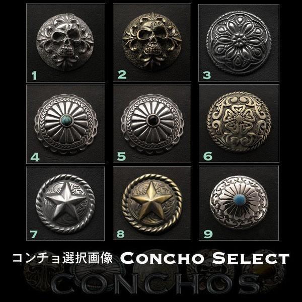 レザー ツールバッグ 本革 フォークバッグ コンチョ／スタッズ付き