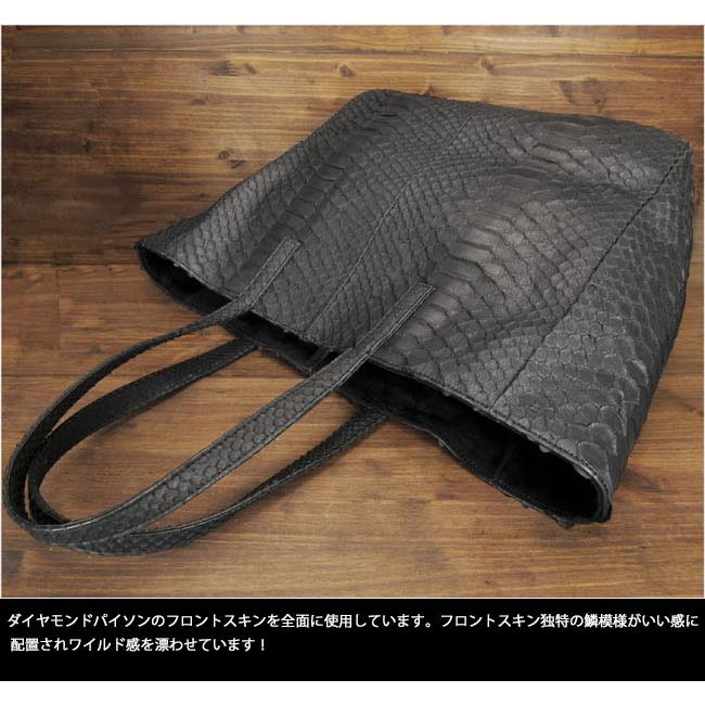 【早い者勝ち】 送料無料 パイソン トートバッグ バッグ 本革 ショルダーバッグ メ蛇革 ダイヤモンドパイソン マット仕上 旅行 大容量 A4 ブラック/レッド(ID tb577) 【1613586890】(59000円)