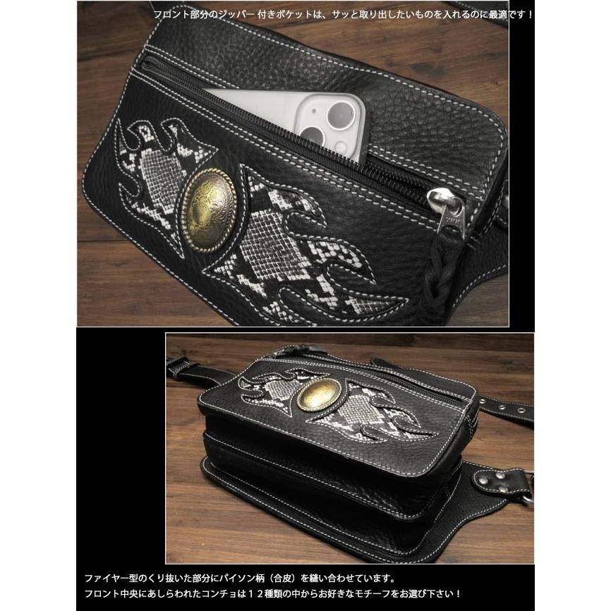 レザー ウエストバッグ ヒップバッグ ファニーパック バイカー レザー ウエストバッグ ヒップバッグ ファニーパック バイカー