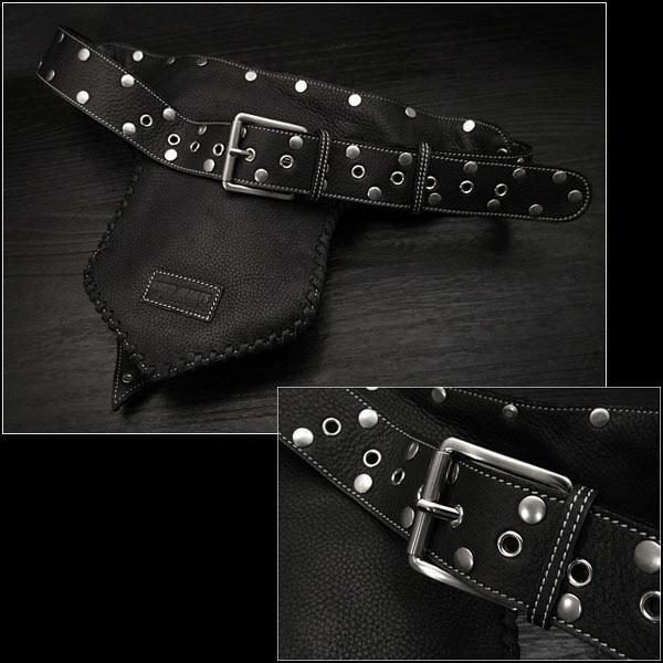 レザーウエストバッグ ヒップバッグ メンズバッグ バイカーツーリング