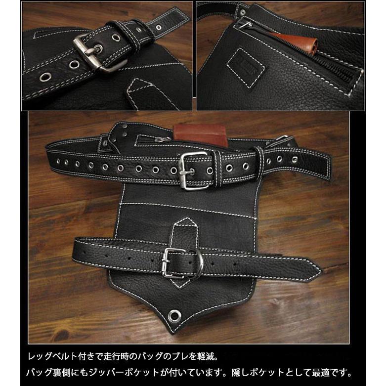 レザー ウエストバッグ レッグポーチ レッグバッグ ヒップバッグ