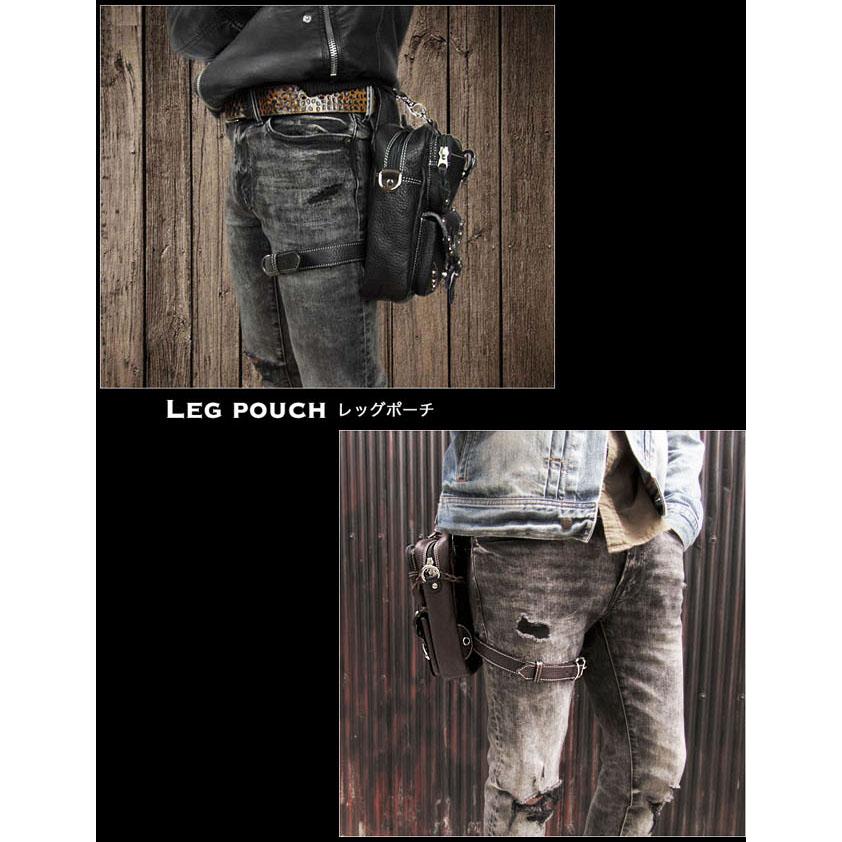 バイカー ウエストポーチ ウエストバッグ ヒップ／ベルトポーチ
