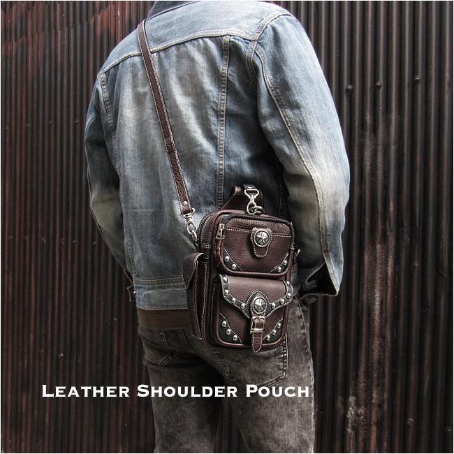 バイカー ウエストポーチ ウエストバッグ ヒップ／ベルトポーチ