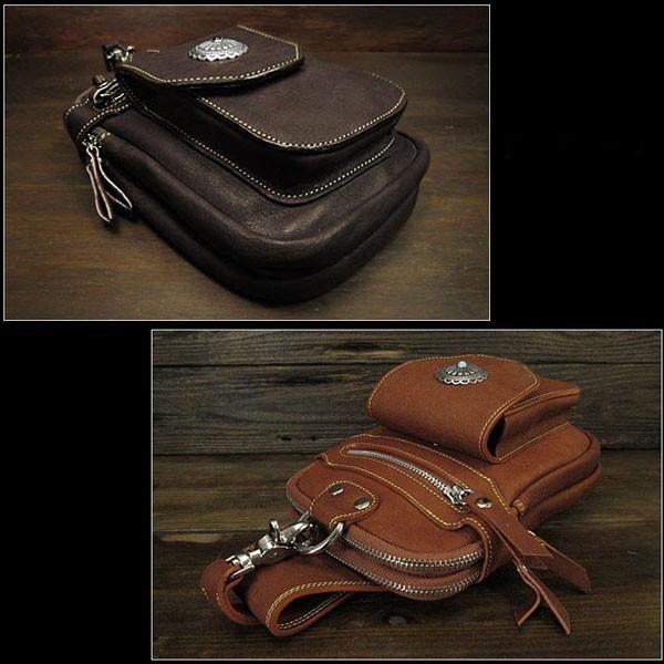 ワープアンドウーフ オリジナルウエストバッグ ダークブラウン Warp and Woof オリジナルウエストバッグ ダークブラウン