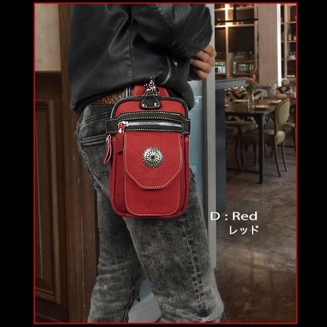 レザーウエストポーチ ウエストバッグ ヒップポーチ レザー 本革