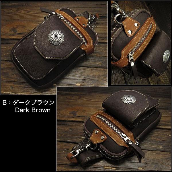 レザーウエストポーチ ウエストバッグ ヒップポーチ レザー 本革