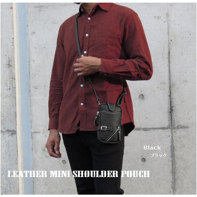 スマホショルダー スマホポーチ スマホポシェット 本革 斜めがけ