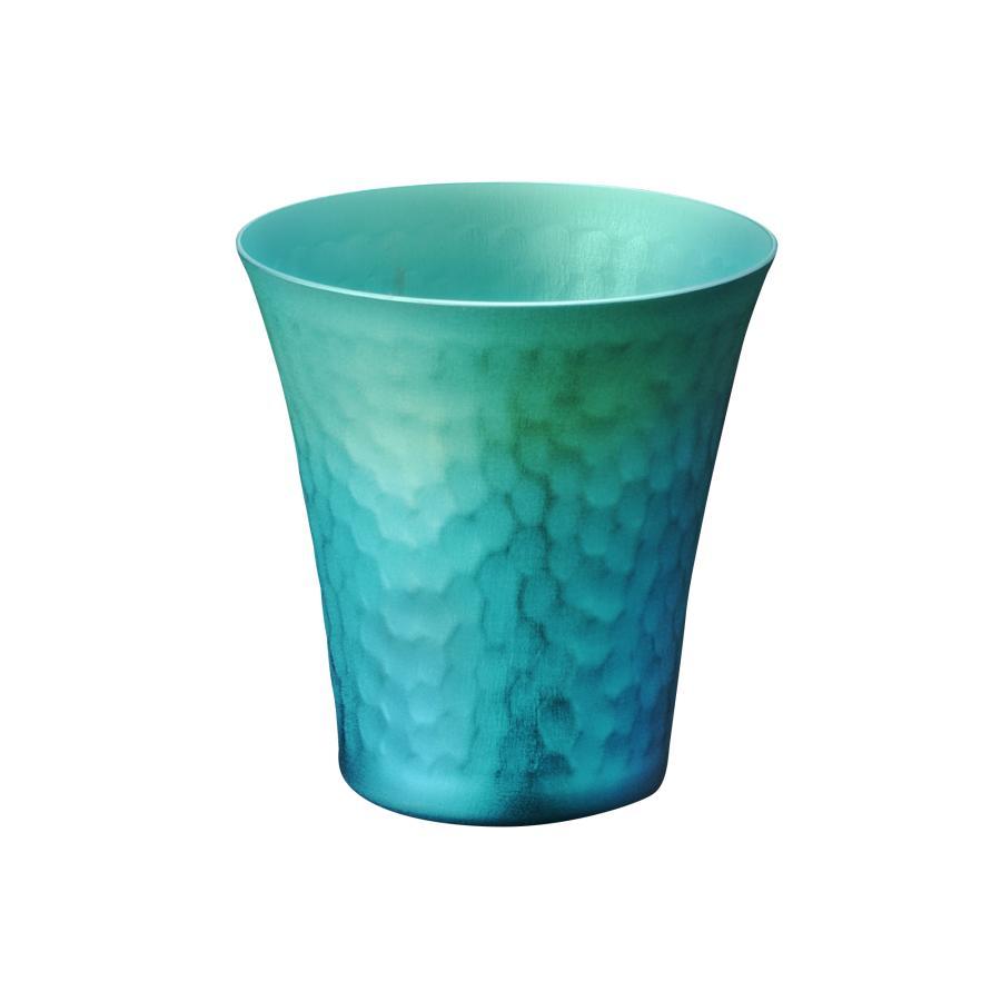 IDEA SEKIKAWA 鎚 チタンぐい呑み 〔 オーロラ 〕 アイデア セキカワ