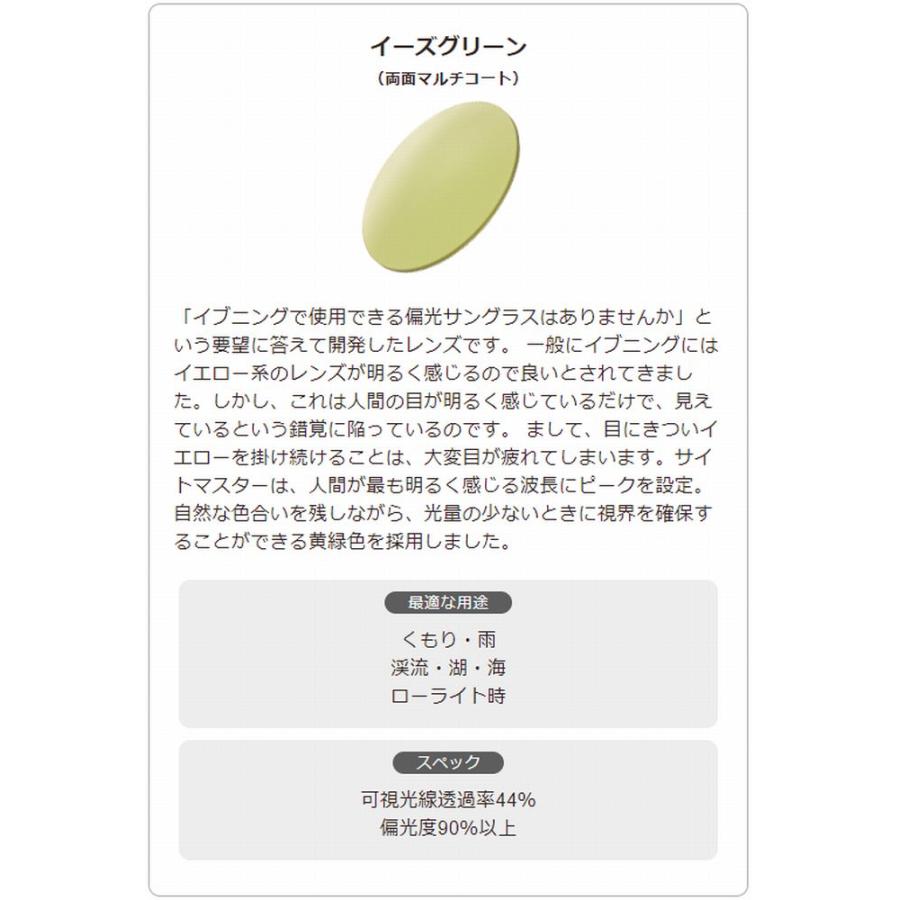 サイトマスター ミセラ ブラック 【レンズカラー：イーズグリーン