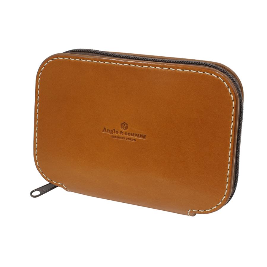 アングロ&カンパニー　レザーワレット アングロ＆カンパニー オリジナルレザーワレット【 ナチュラル