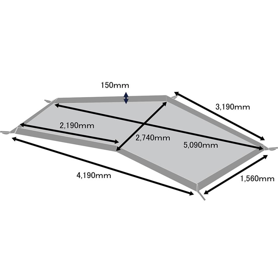 テンマクデザイン サーカスTC BIG グランドシート ハーフ（tent-Mark